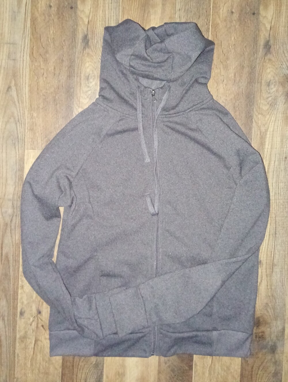 Daisy Fuentes Women's Hoodie Medium Pullover Activewear Heathered Top Gray